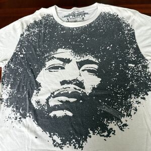 Vintage Y2K JIMI HENDRIX T Shirt Mens L Boho Rock Festival Woodstock Hippie Band